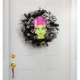 12  Embossed Metal Mrs. Frankenstein Head Decoration: Pink Sale