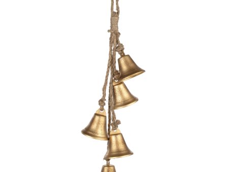 Mini Liberty Bell Ornament Hanger: Vintage Gold For Sale