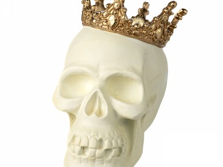 8.75  Skull with Crown Decor Online Hot Sale