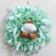 12  Dark Skin Baby Bottom Wreath Accent: Blue For Sale