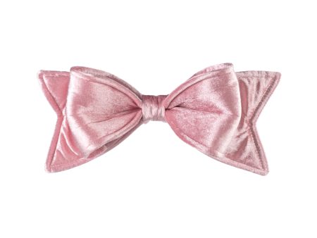 12  Velvet Bow Ornament: Pink Supply