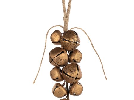 8  Jingle Bell Hanger Ornament: Antique Gold Online Hot Sale