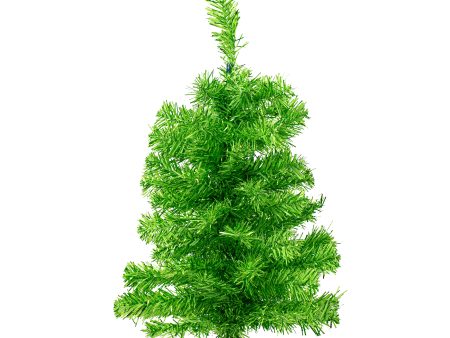 2  Pine Tinsel Tree: Metallic Green Sale