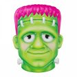 10  Embossed Metal Frankenstein Head Decoration: Pink Online