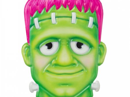 10  Embossed Metal Frankenstein Head Decoration: Pink Online