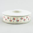 1  Sailboat Grosgrain Ribbon: Ivory, Navy & Red (25 Yards) Hot on Sale