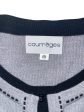 Courreges LS Dress 40 Stripe Cotton GRY  Online