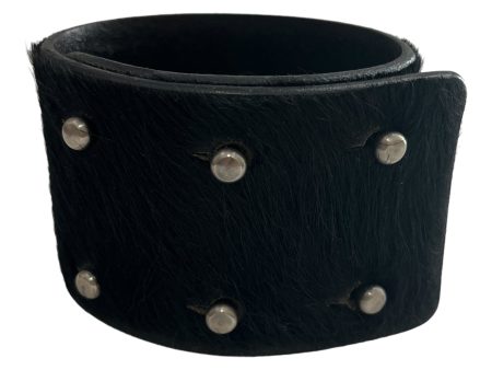 Rick Owens Jewelry M Animal Pattern Fur BLK Pony Hair Cuff Hot on Sale