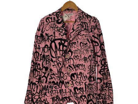 COMME des GARCONS SHIRT Jacket S Pink Cotton All Over Print S28160 For Sale