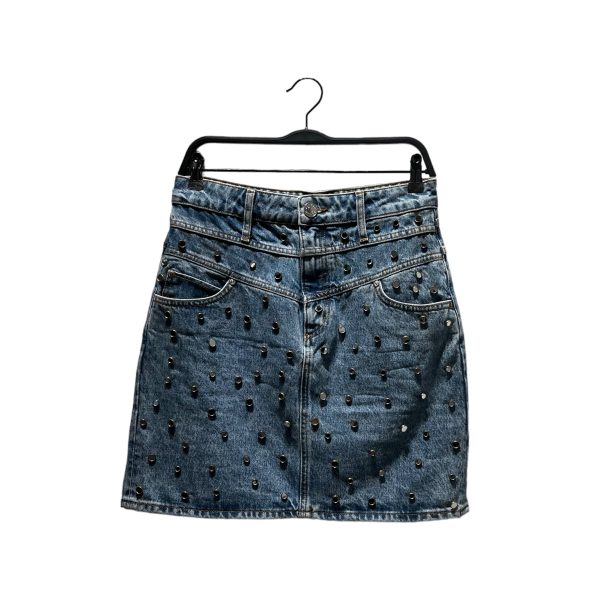 sandro Skirt 2 Denim BLU STUDDED DENIM SKIRT For Discount