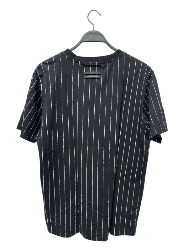 Palm Angels T-Shirt L Cotton BLK Stripe Dripping Wolf Online Hot Sale