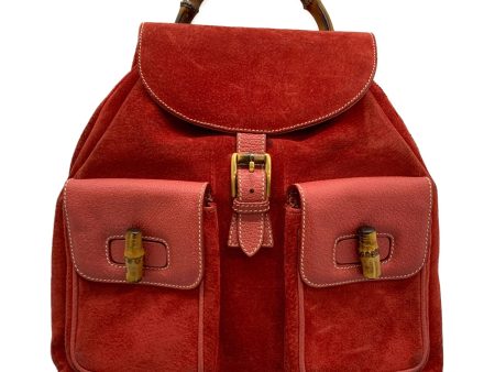 GUCCI Backpack Red Leather 003.2058.0016 Online