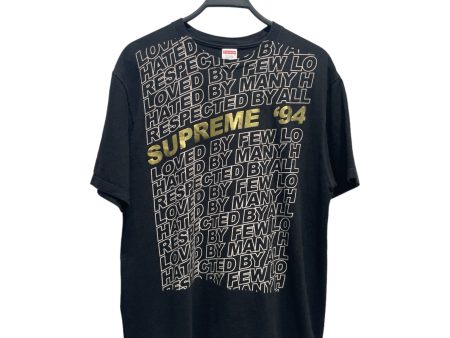 Supreme T-Shirt L Cotton BLK All Over Print RESPECTED Online now