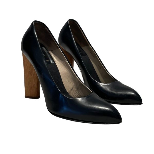 YVES SAINT LAURENT Heels US 7 Leather BLK  For Sale