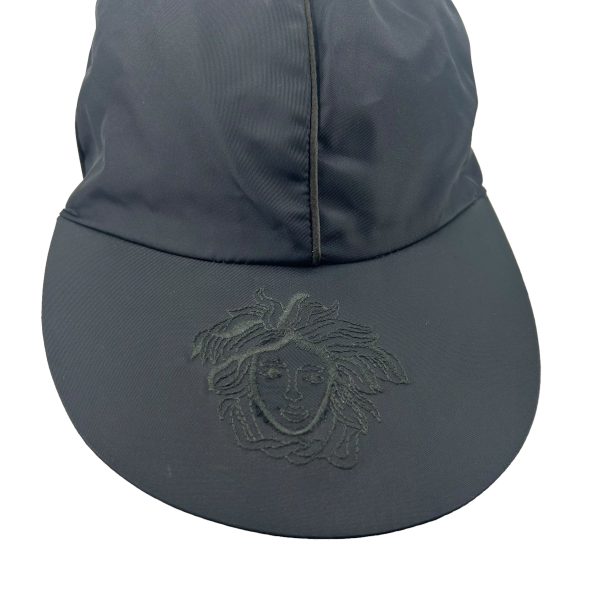 GIANNI VERSACE Cap L Black Nylon  Supply