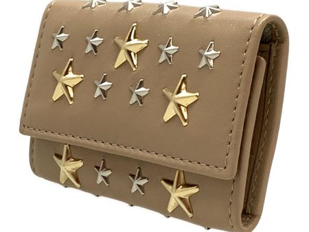 JIMMY CHOO Key Case BEG Leather on Sale