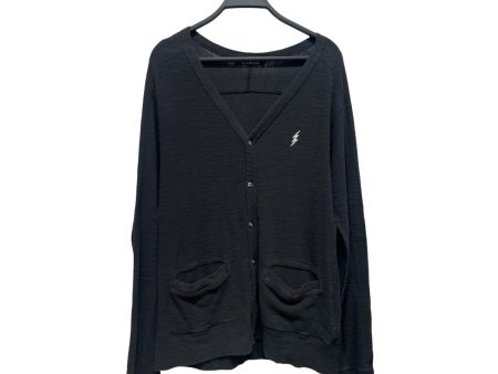 HYSTERIC GLAMOUR Sweater L Cotton GRY BUTTON DOWN CARDIGAN Hot on Sale