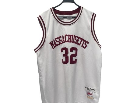 all american collection Tank Top XL Cotton WHT Massachusetts Erving Burgandy For Sale