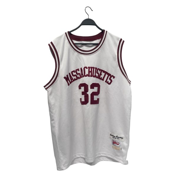 all american collection Tank Top XL Cotton WHT Massachusetts Erving Burgandy For Sale