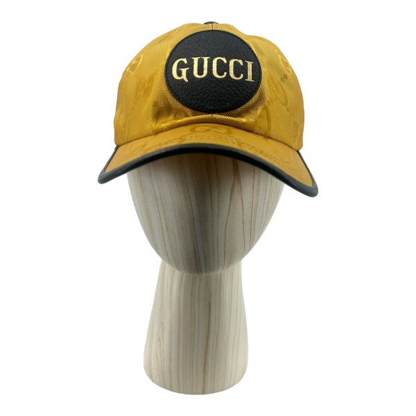 GUCCI OffTheGrid Cap L Yellow Nylon All Over Print For Discount