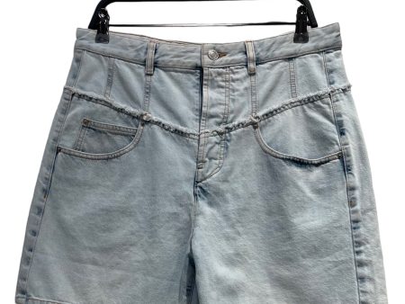 ISABEL MARANT Shorts 42 Denim IDG ORETA CONTRAST STICH Sale