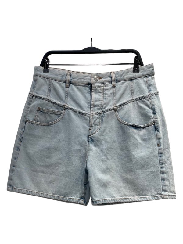 ISABEL MARANT Shorts 42 Denim IDG ORETA CONTRAST STICH Sale