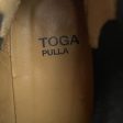 TOGA PULLA Boots US 6 Leather BLK AJ990 - Black Polo For Sale