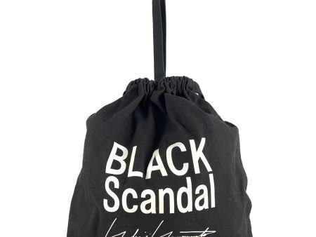 BLACK Scandal Yohji Yamamoto Backpack Black Cotton  Supply