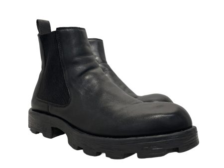 DIESEL Pull-On Boots US 10 Leather BLK  Discount