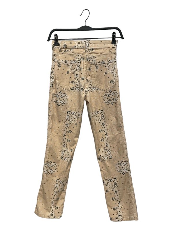 MIAOU Straight Pants 25 Paisley Cotton BEG  Fashion