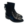 TOGA PULLA Boots US 6 Leather BLK AJ990 - Black Polo For Sale