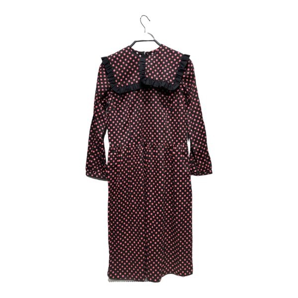 COMME des GARCONS LS Dress M Polka dot Cotton BLK girl Cheap