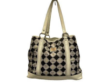 MCM Hand Bag All Over Print Nylon WHT  Online Hot Sale