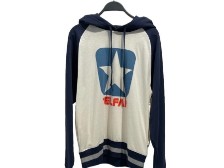 Telfar Hoodie L Cotton BLU  For Sale