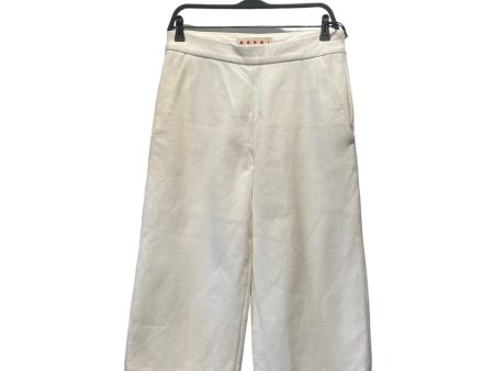 MARNI Cropped Pants 38 Cotton WHT  on Sale