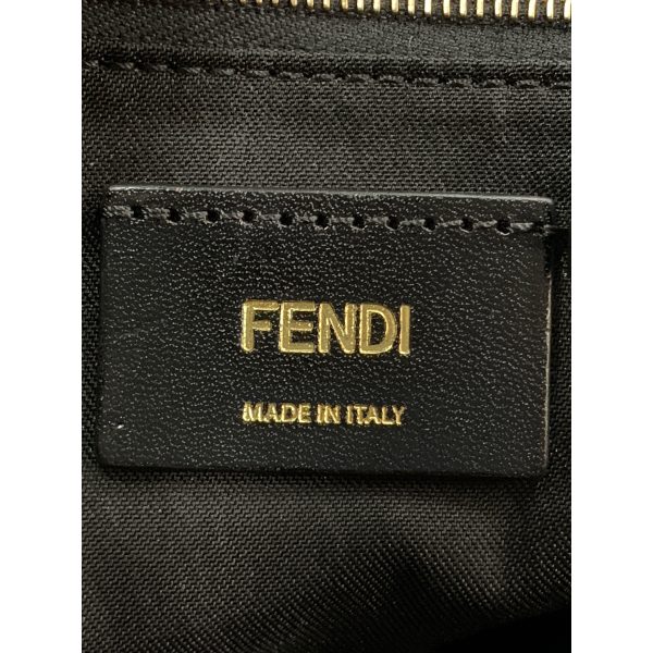 FENDI Backpack Red Leather All Over Print 7VZ056 For Sale