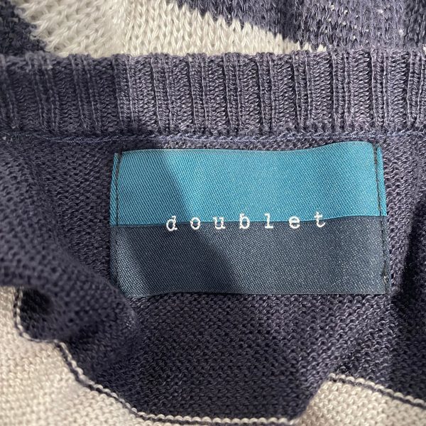 doublet Sweater M Stripe Cotton NVY varied gage Supply