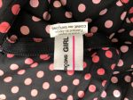 COMME des GARCONS LS Dress M Polka dot Cotton BLK girl Cheap