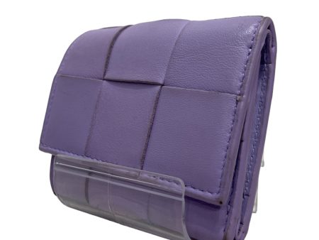 BOTTEGA VENETA Trifold Wallet S Leather PPL  Online Hot Sale