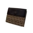 FENDI Bifold Wallet Monogram Cotton CML ZUCCA CANVAS For Cheap