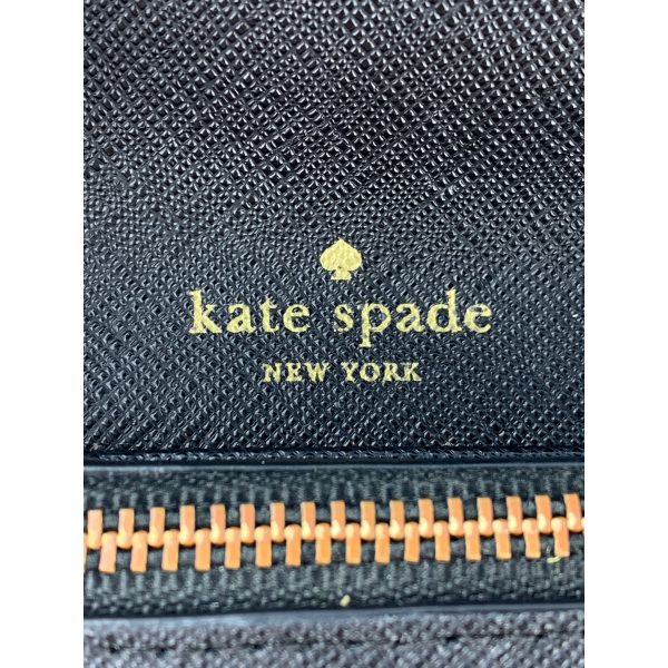 kate spade new york Trifold Wallet BLK Leather Discount