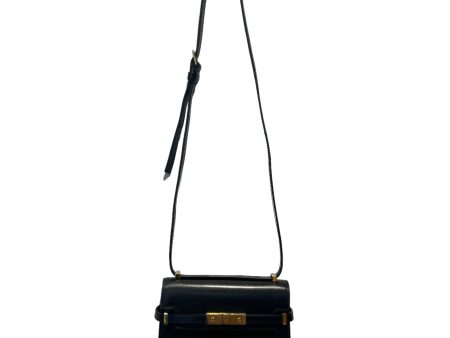 YVES SAINT LAURENT Cross Body Bag Leather BLK MANHATTAN MINI For Sale