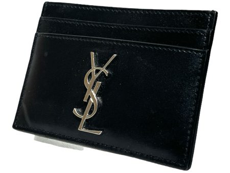 YVES SAINT LAURENT Wallet Leather BLK CARDHOLDER Sale