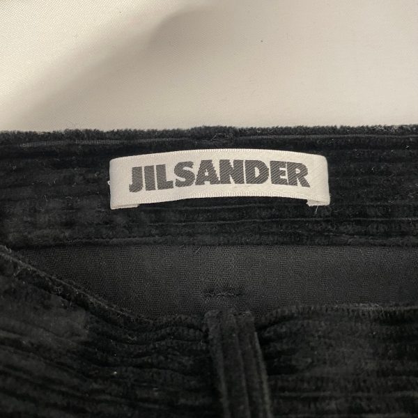 JIL SANDER Straight Pants 34 Cotton BLK  Fashion