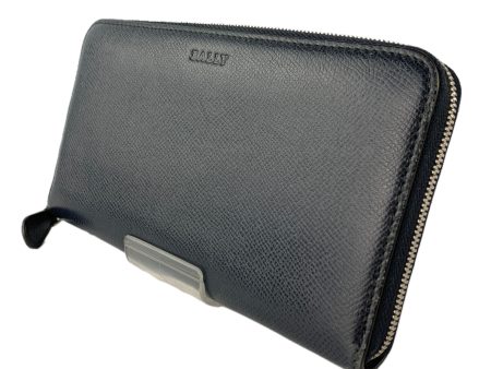 BALLY Long Wallet NVY Leather Plain Supply