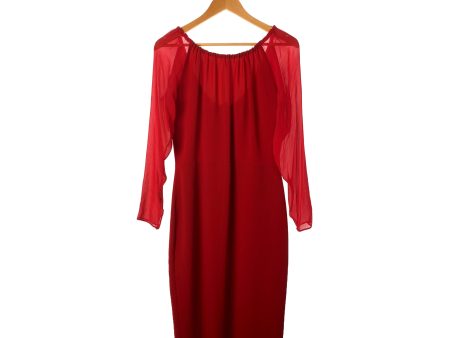 MAX MARA LS Dress 44 RED Online now