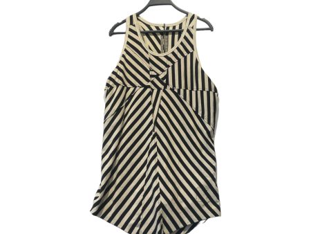 RICK OWENS DRKSHDW Tank Top S Cotton BEG Stripe PENTAGRAM Cheap