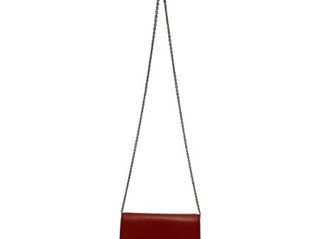 Christian Dior Clutch Bag Leather RED  on Sale