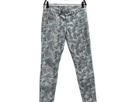 DIESEL   Skinny Pants 26 Floral Pattern Denim BLU  W [Designers] Essentials  Sale