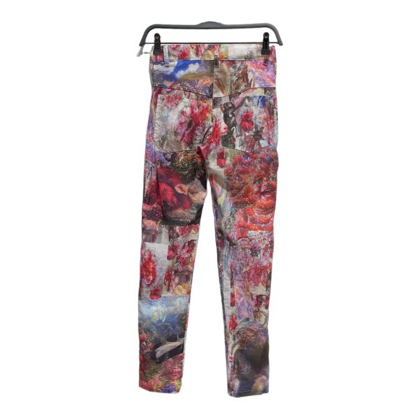 GAUNTLETT CHENG Skinny Pants 25 All Over Print Polyester MLT Jared Madere Favorite Dutchess Cheap